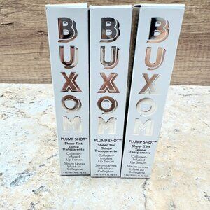 Buxom Plump Shot Lip Serum Exposed Sheer Tint Collagen Infused 4ml Set Of 3 NIB